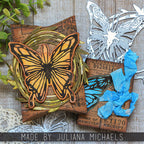 Tim Holtz Sizzix Vault Scribbly Butterfly Thinlits Dies 666564 pillow box
