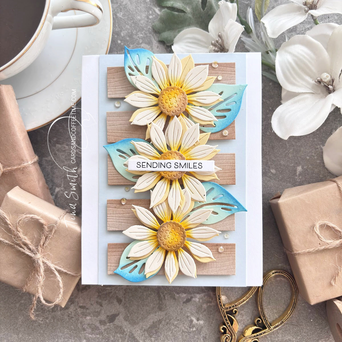 Simon Says Stamp Friend Like You Collection I Want It All Stand Alone Dies set1014sa Jaunty Sunflower