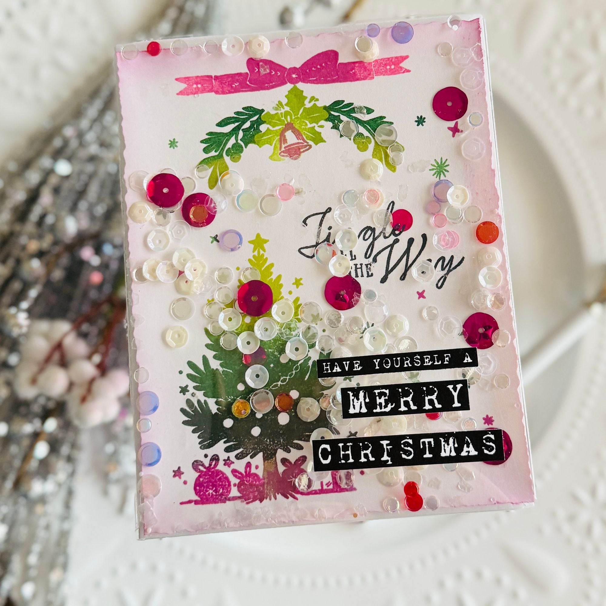 Simon Says Stamps and Dies Jingle All the Way set1114jw DieCember Christmas Card