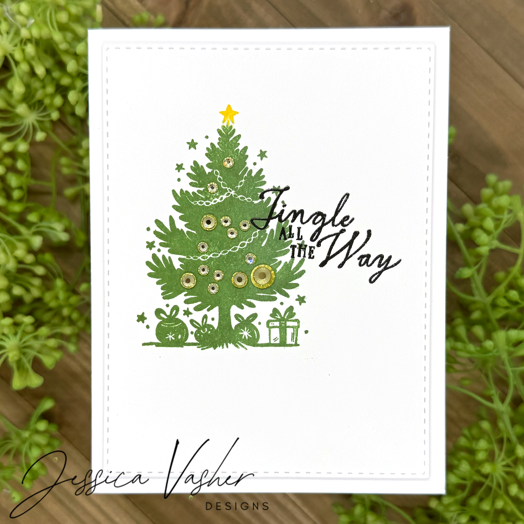 Simon Says Stamps and Dies Jingle All the Way set1114jw DieCember Christmas Card