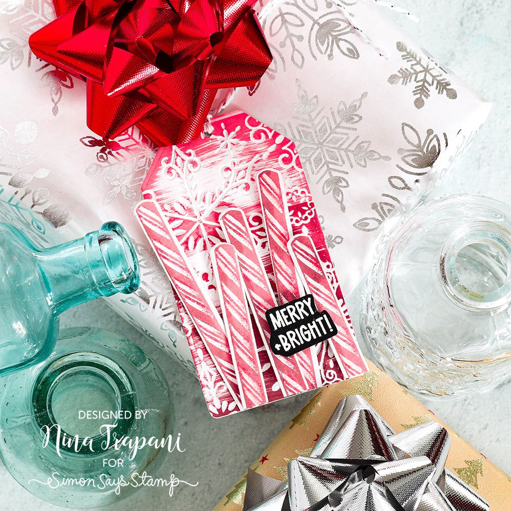 Tim Holtz Jolly Holiday Stamps with Simon Says Stamp Dies Bundle setjh24