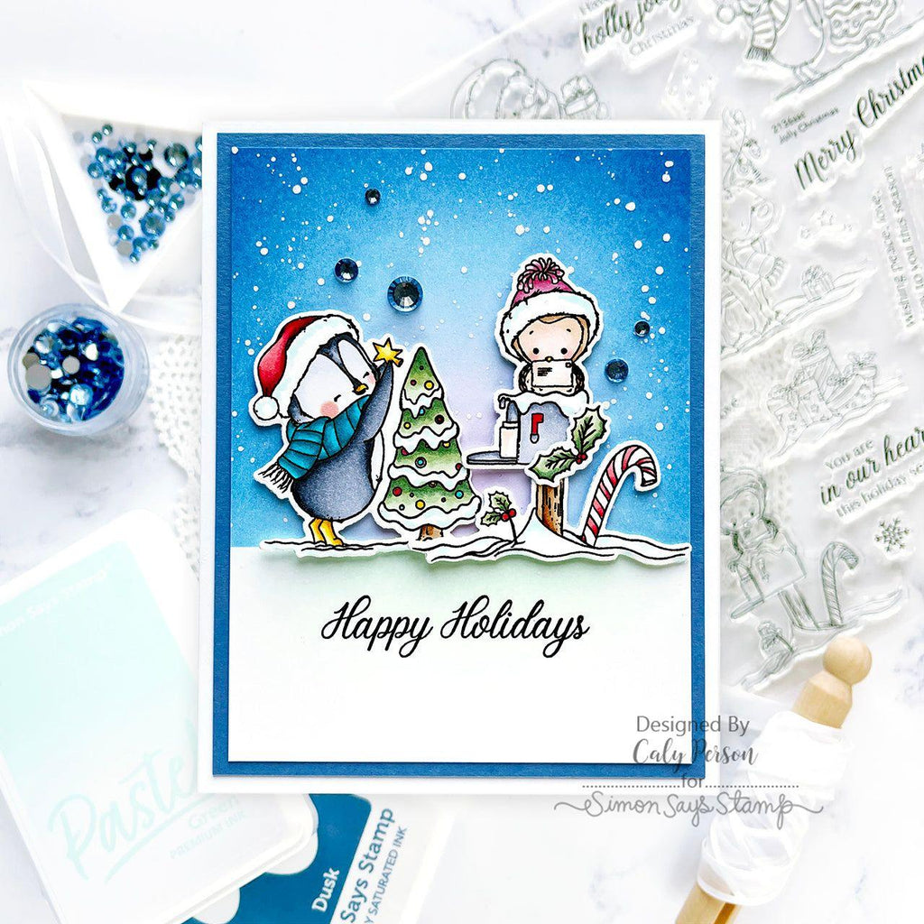 Simon Says Stamp Jolly Christmas Wafer Dies 1227sdc Festive Fun Christmas Card | color-code:ALT02
