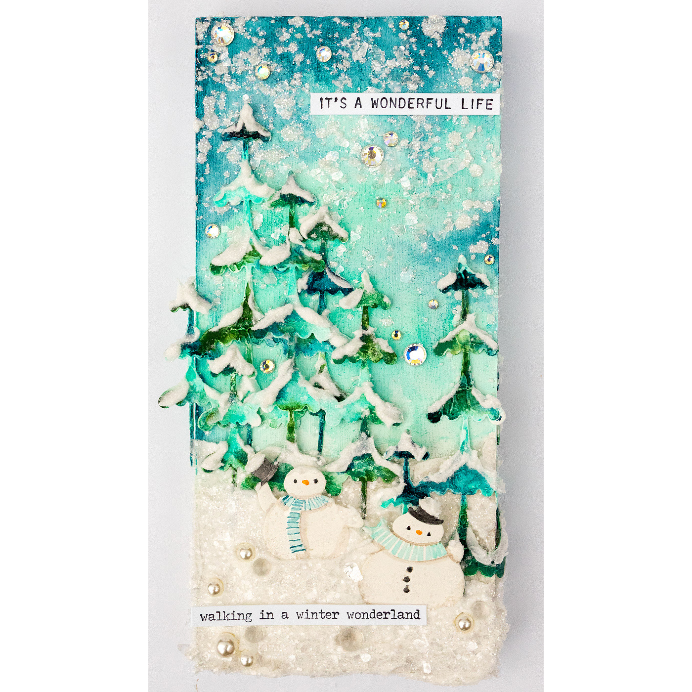 Simon Says Stamp Embossing Folder and Cutting Dies Jolly Snowmen sfd557 DieCember Winter Art Journal | color-code:ALT03