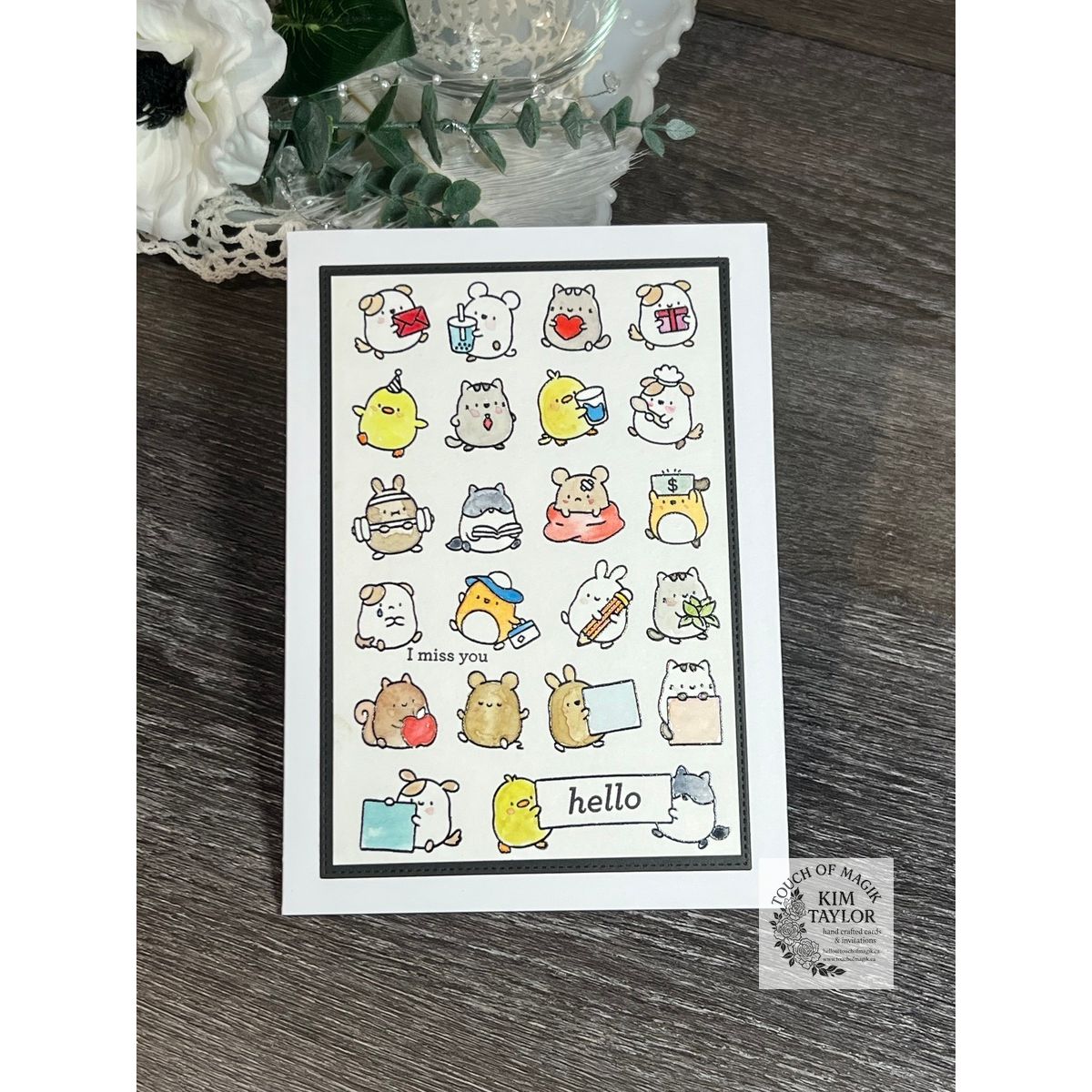 Simon Says Clear Stamps Journal Jamboree 3301ssc DieCember Hello Card