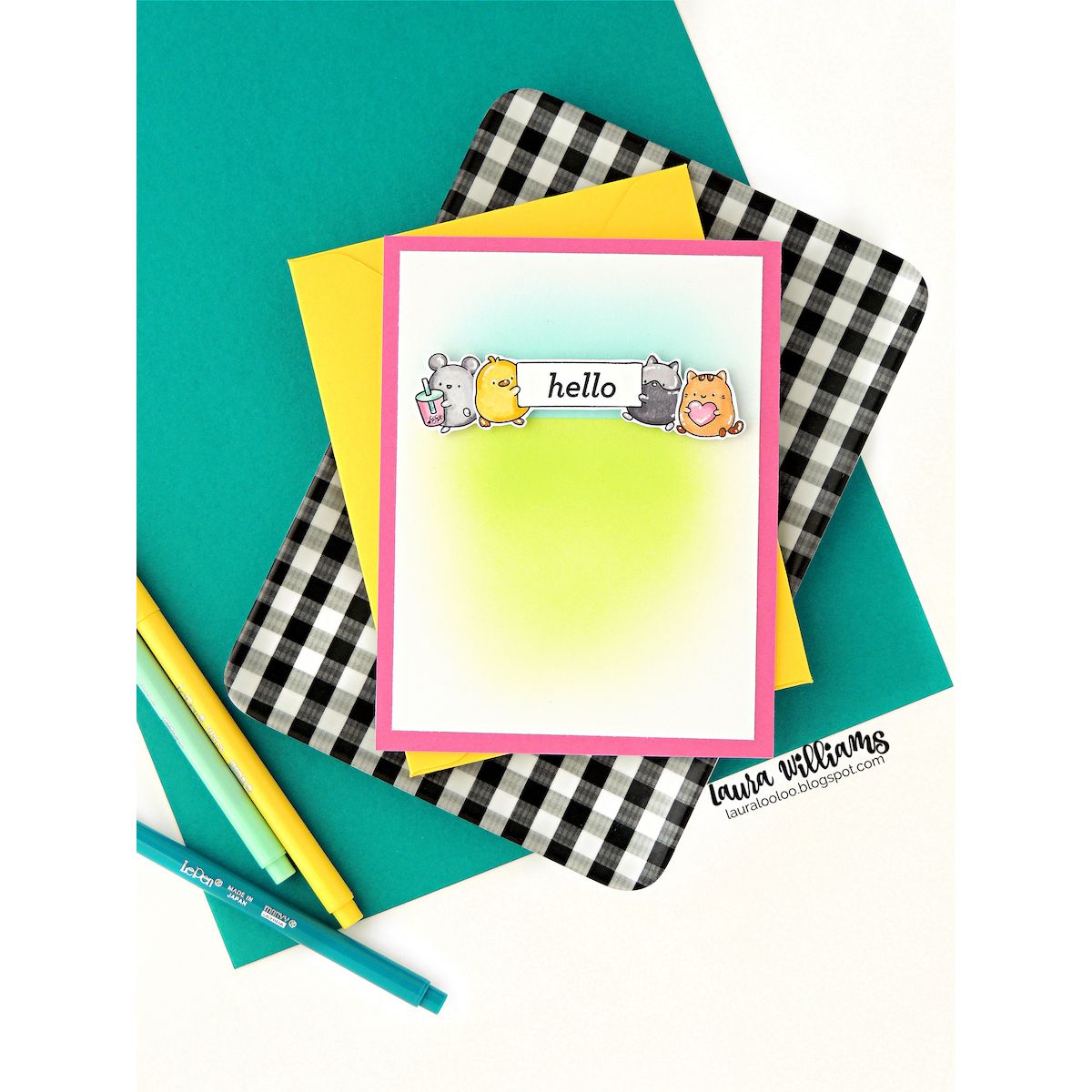 Simon Says Stamps and Dies Journal Jamboree set1123jj DieCember Hello Card