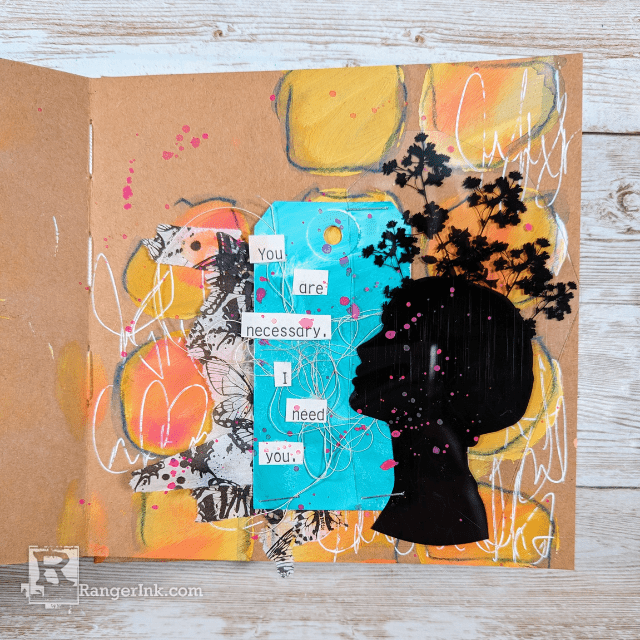 Dina Wakley Ranger Malachite 1oz Media Acrylic Paint mdq85508 Vibrant Journal Page | color-code:ALT01