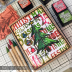 Tim Holtz Cling Rubber Stamps CHRISTMAS BLUEPRINT CMS135