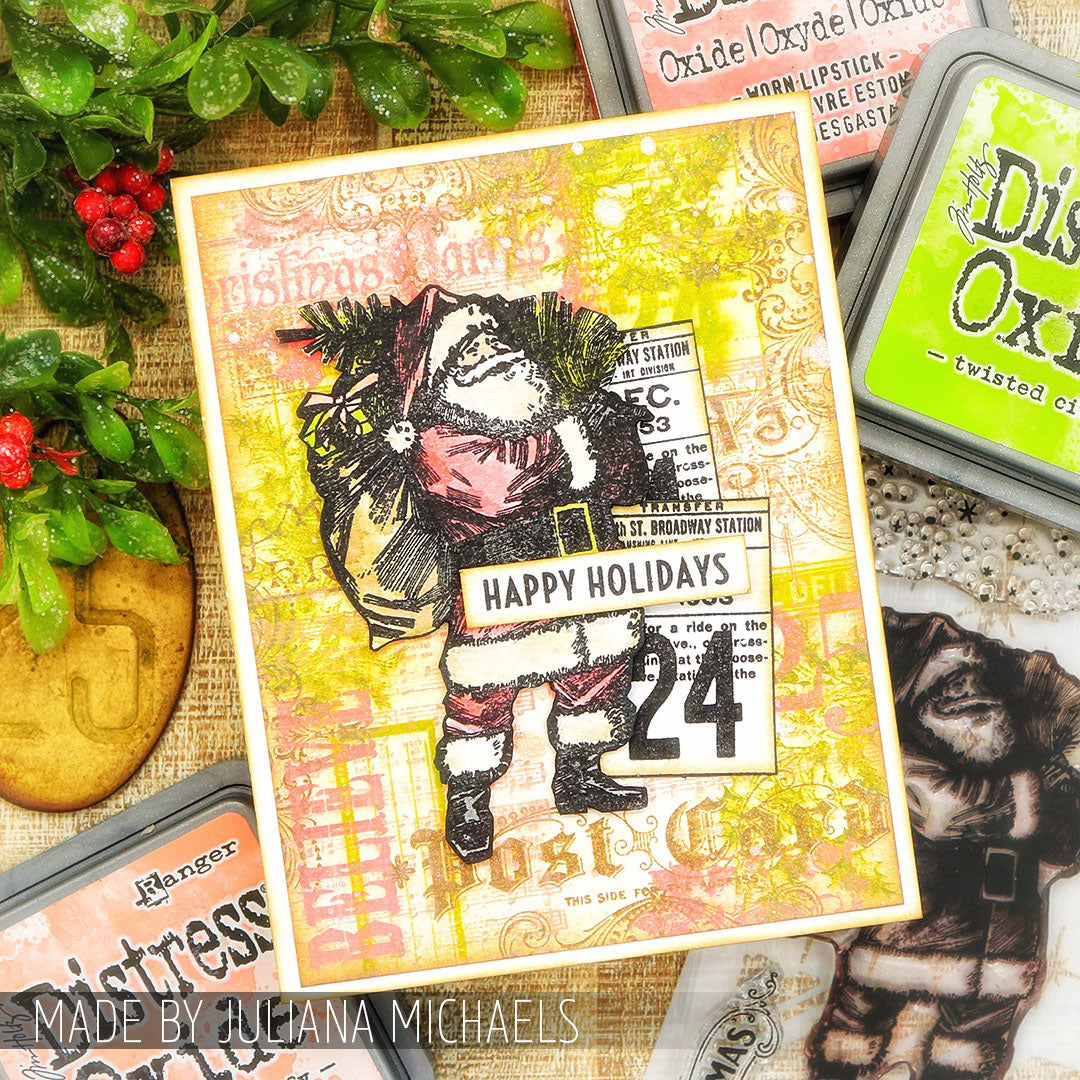 Tim Holtz Cling Rubber Stamps Mini Holidays cms066