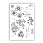 Julie Hickey Designs Nature's Garden 4 Clear Stamps jh1098