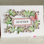 Julie Hickey Designs Nature's Garden 4 Clear Stamps jh1098 frame