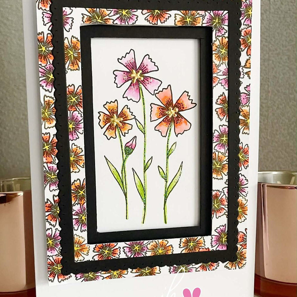 Julie Hickey Designs Nature's Garden 4 Clear Stamps jh1098 three