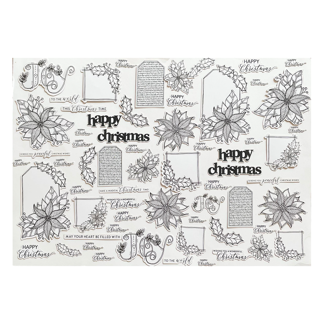 Julie Hickey Designs Christmas Joy Die Cut Foilables JHD-DCF-1013 inside