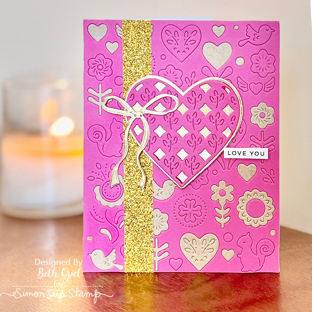 CZ Design EZ Strips Just Sayin czez006 DieCember Love Card