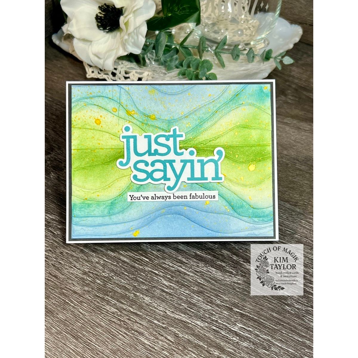 CZ Design Just Sayin Wafer Dies czd278c DieCember Just Sayin Card