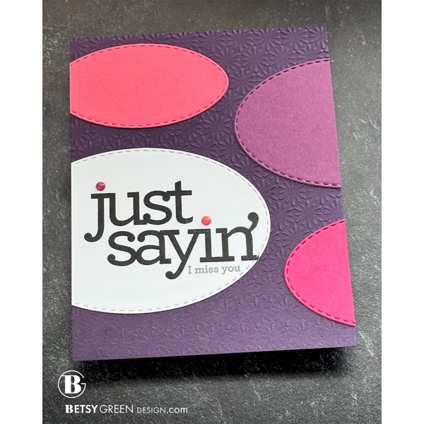 CZ Design Just Sayin Bundle set1126js DieCember Just Sayin Card