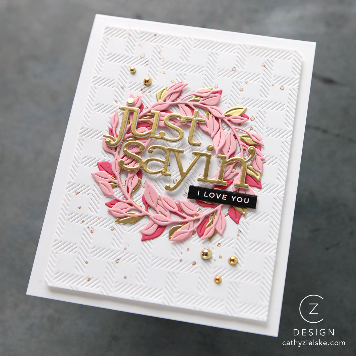 CZ Design Clear Stamps Just Sayin cz67c DieCember Just Sayin Card | color-code:ALT04