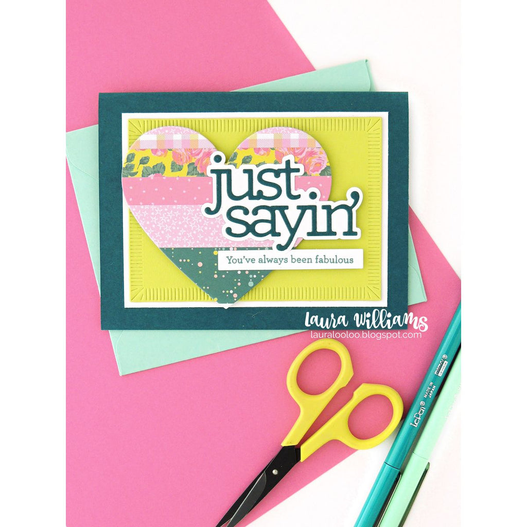 CZ Design Clear Stamps Just Sayin cz67c DieCember Just Sayin Card | color-code:ALT01