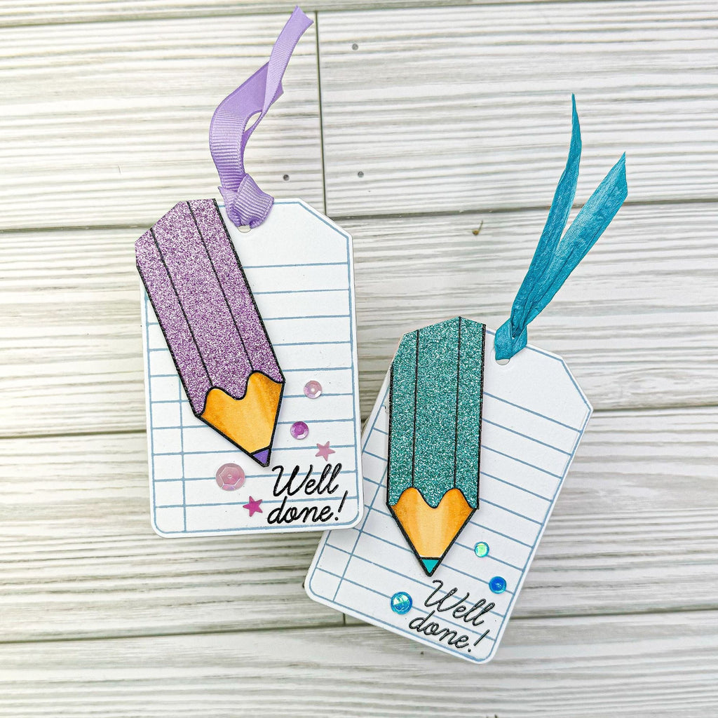 Simon Says Stamps and Dies Just Write set832jw Cheering for You Encouragement Tags