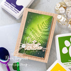 Simon Says Stamp Embossing Folder Golden Fern sf314 Just A Note Card 