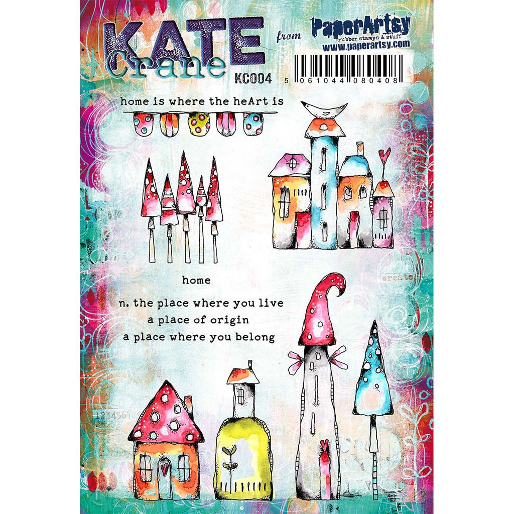 Paper Artsy Kate Crane 004 Cling Stamps kc004