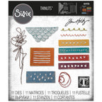 Tim Holtz Sizzix MEDIA MARKS Thinlits Die 664436