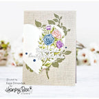 Honey Bee Vintage Flora Clear Stamps hbst-526 Friendship Card