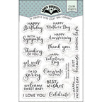 Karen Burniston Bouquet Sayings Clear Stamps cs014