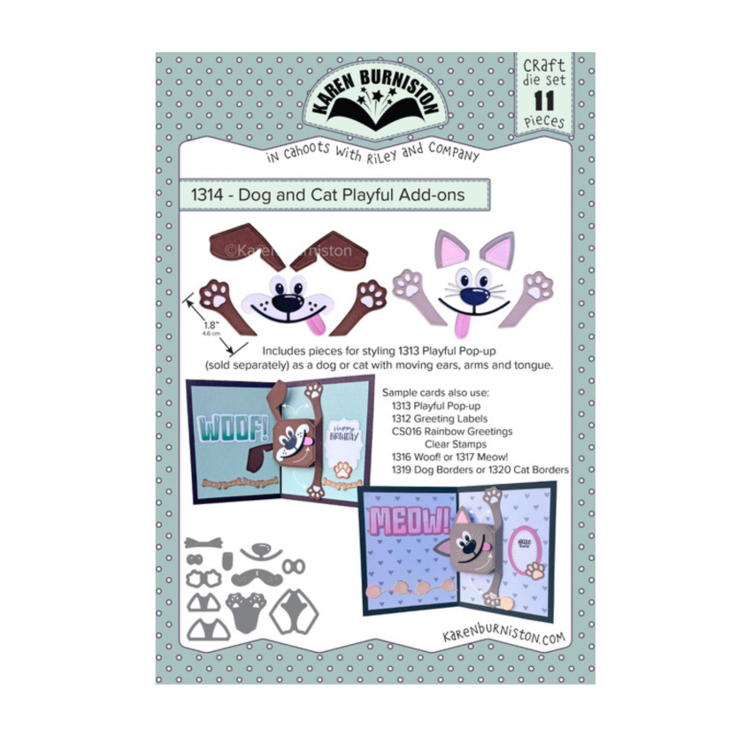 Karen Burniston Playful Pop-up and Dog and Cat Playful Add-ons Die Set image 1