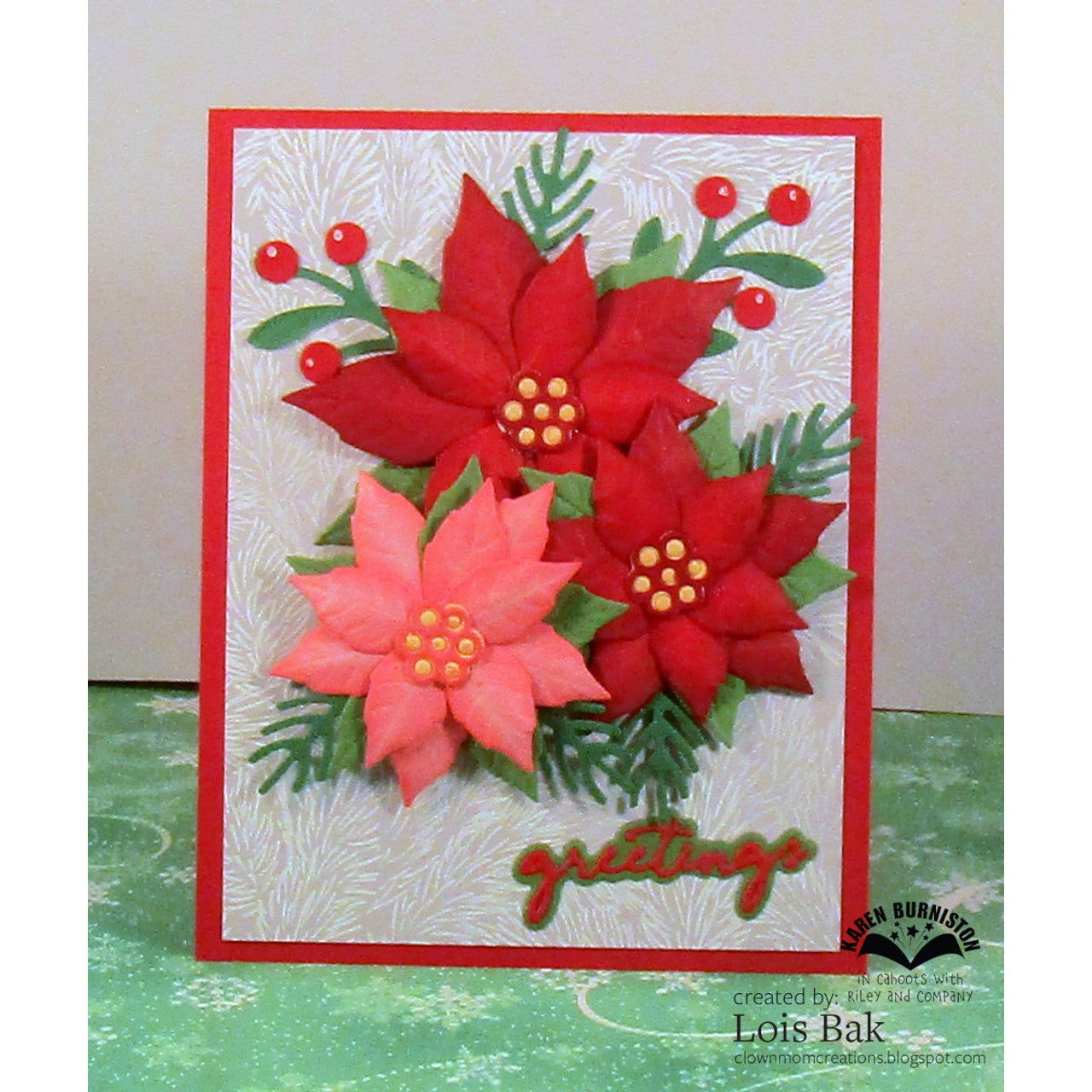 Karen Burniston Poinsetta Dies 1286 greetings