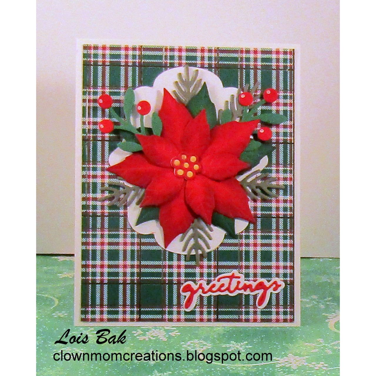 Karen Burniston Poinsetta Dies 1286 plaid