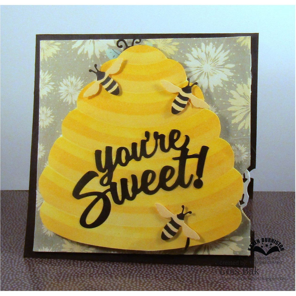 Karen Burniston Whirly Wheel Dies 1306 bees