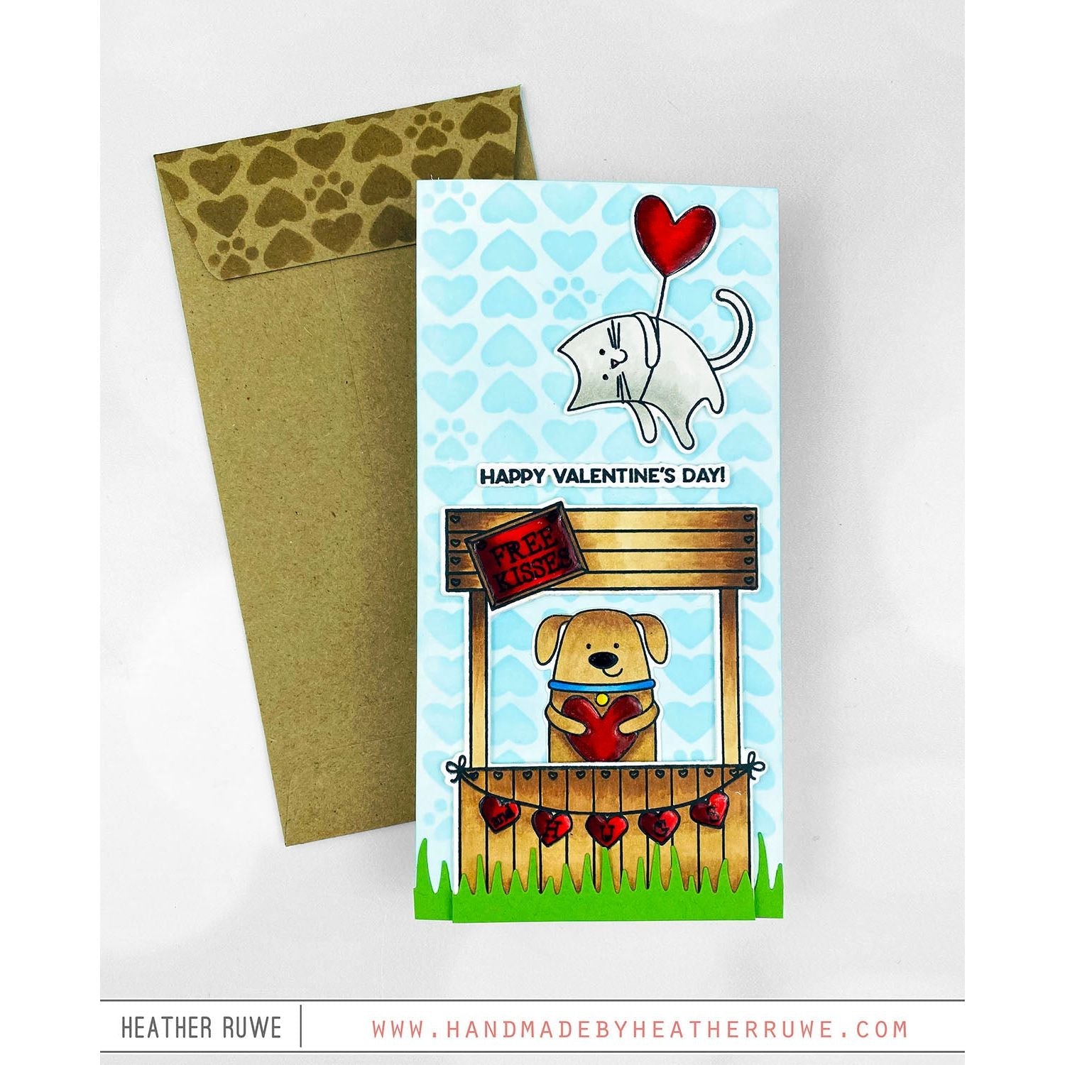 Simon Says Stamps And Dies Kissing Booth Smitten Valentine's Day Card | color-code:ALT04