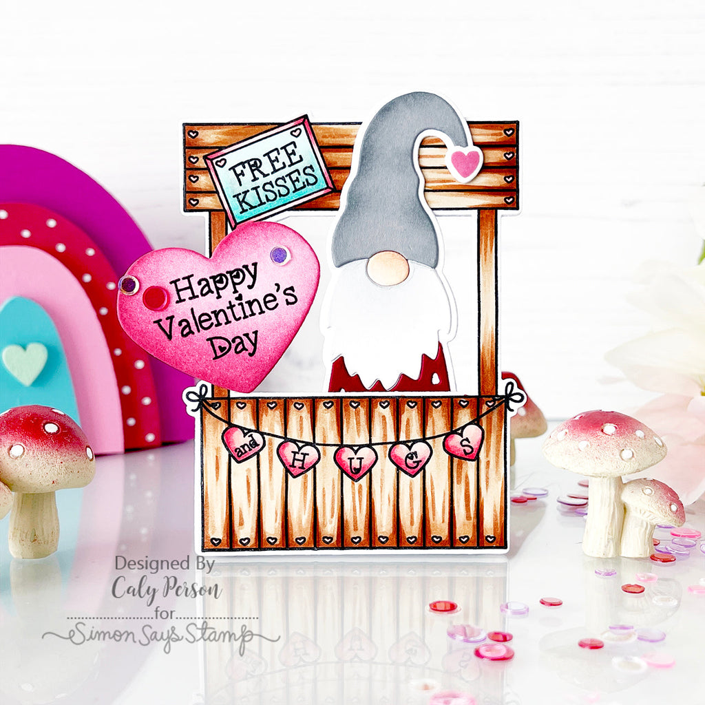 Simon Says Clear Stamps Kissing Booth 3014ssc Smitten Valentine's Day Card | color-code:ALT01