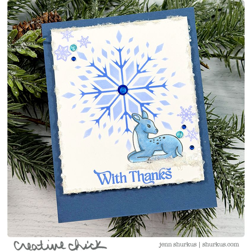Simon Says Stamp Card Kit of the Month January 2026 The Small Things ck0126 Thanks Card | color-code:ALT17