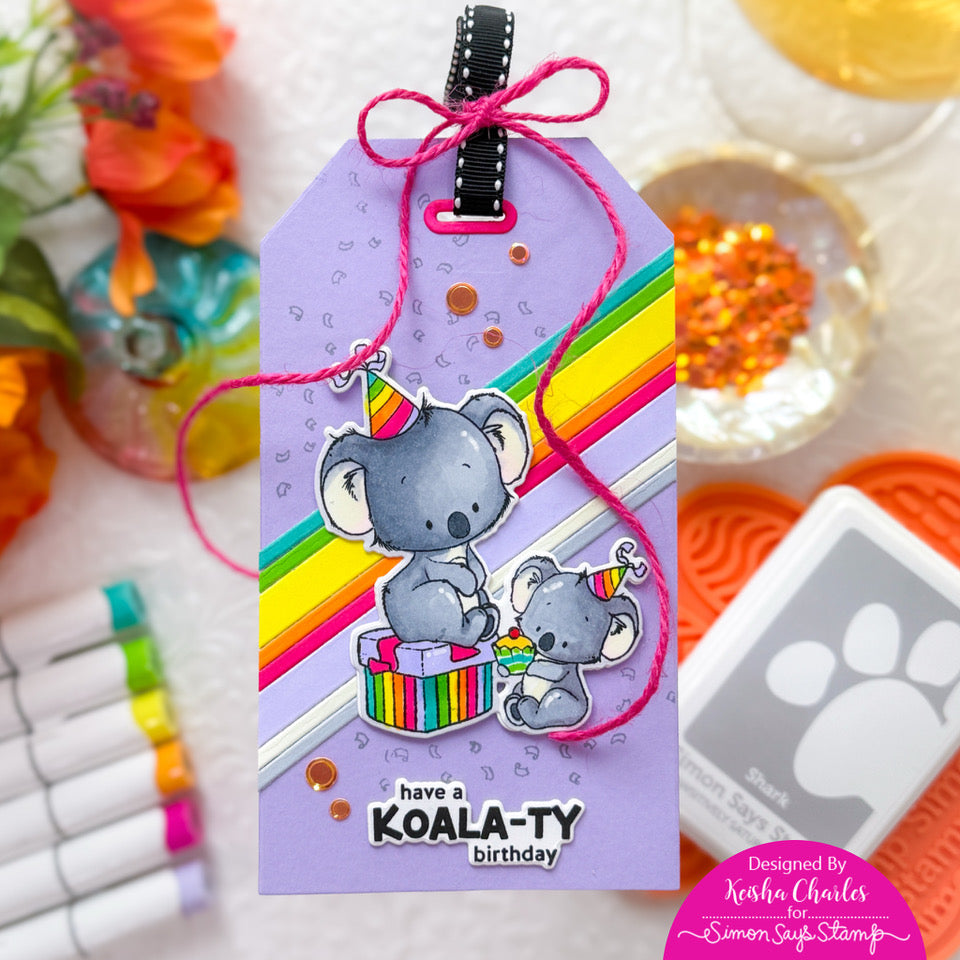 Simon Says Stamps and Dies Koala-ty Birthday set1025kb Birthday Tag | color-code:ALT03