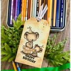 Simon Says Stamps and Dies Koala-ty Birthday set1025kb Birthday Tag