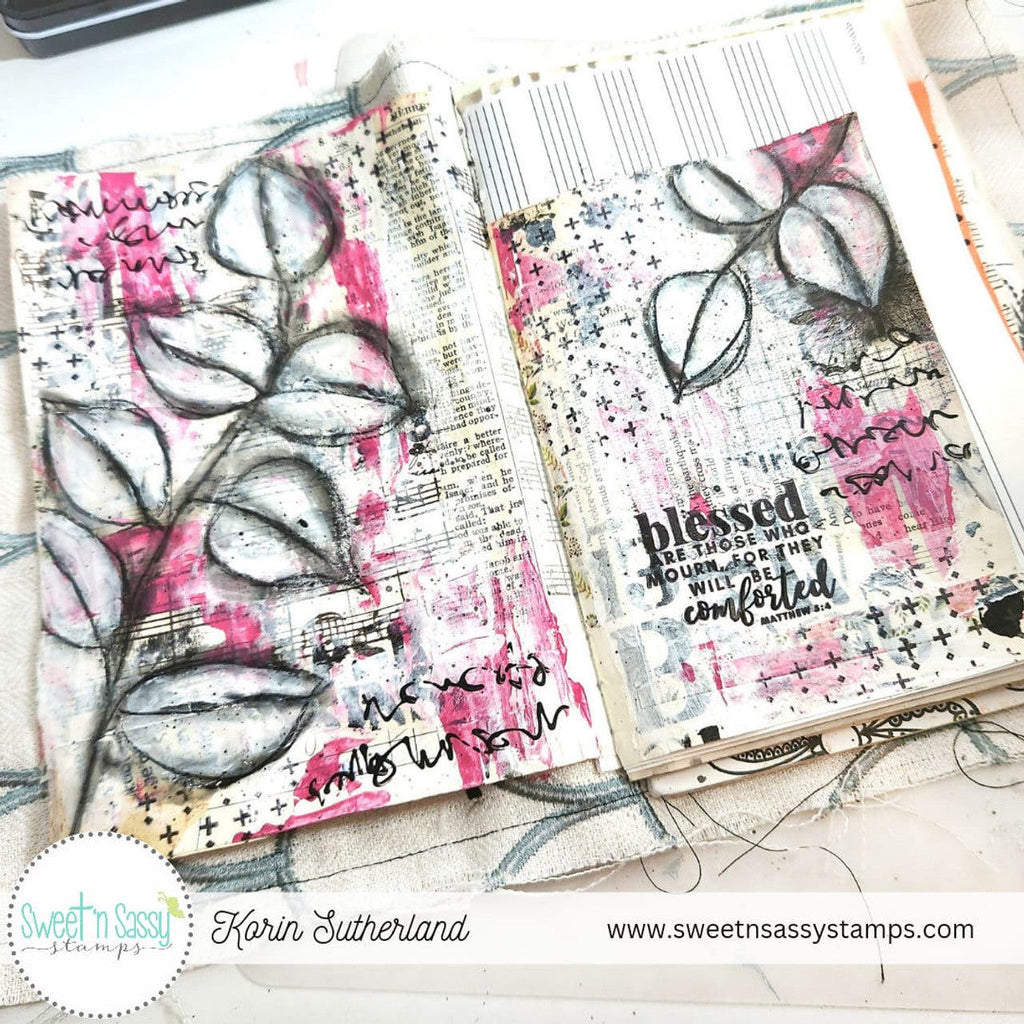 Sweet 'N Sassy The Lord Is Near Clear Stamps cws-24-008 Bible Journaling Card