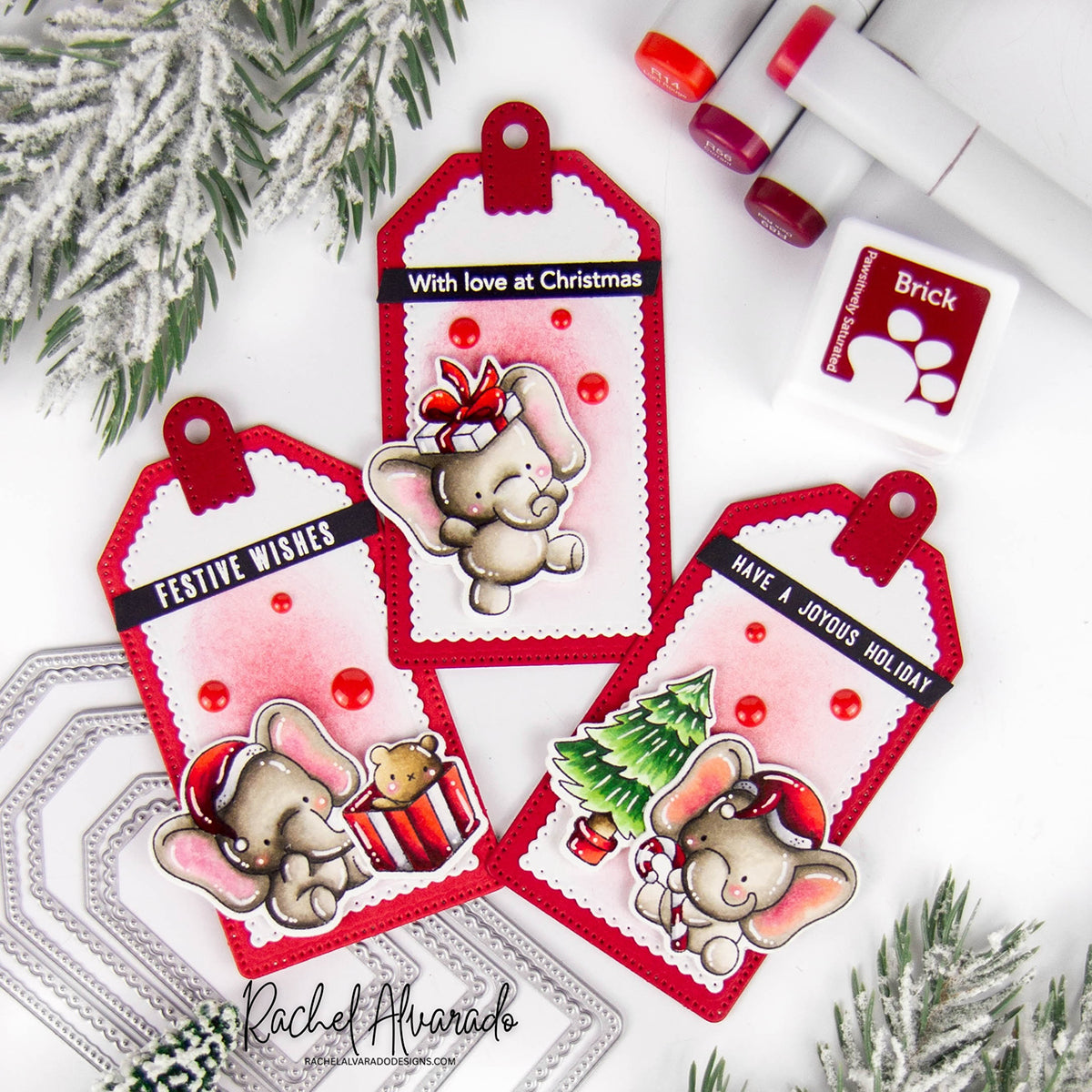 Simon Says Stamp Layered Scallop Tags Wafer Dies s1097 DieCember Christmas Gift Tags | color-code:ALT04