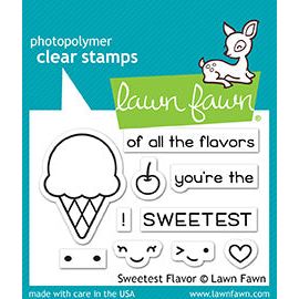 Lawn Fawn Sweetest Flavor Clear Stamps lf1698