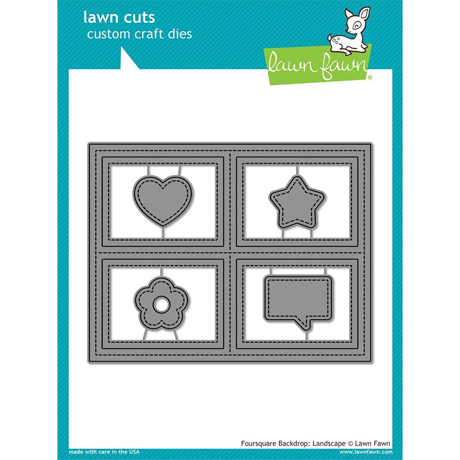 Lawn Fawn Foursquare Backdrop Landscape Custom Craft Dies lf2064