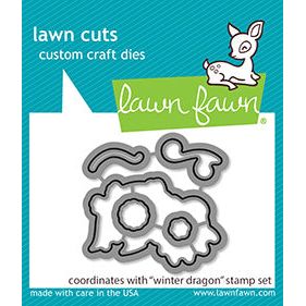 Lawn Fawn WINTER DRAGON Die Cuts lf2426