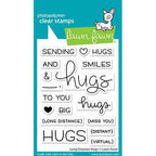 Lawn Fawn Long Distance Hugs Clear Stamps lf2510