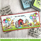 Lawn Fawn Yappy Birthday Add-On Clear Stamps lf3160 yappy slimline