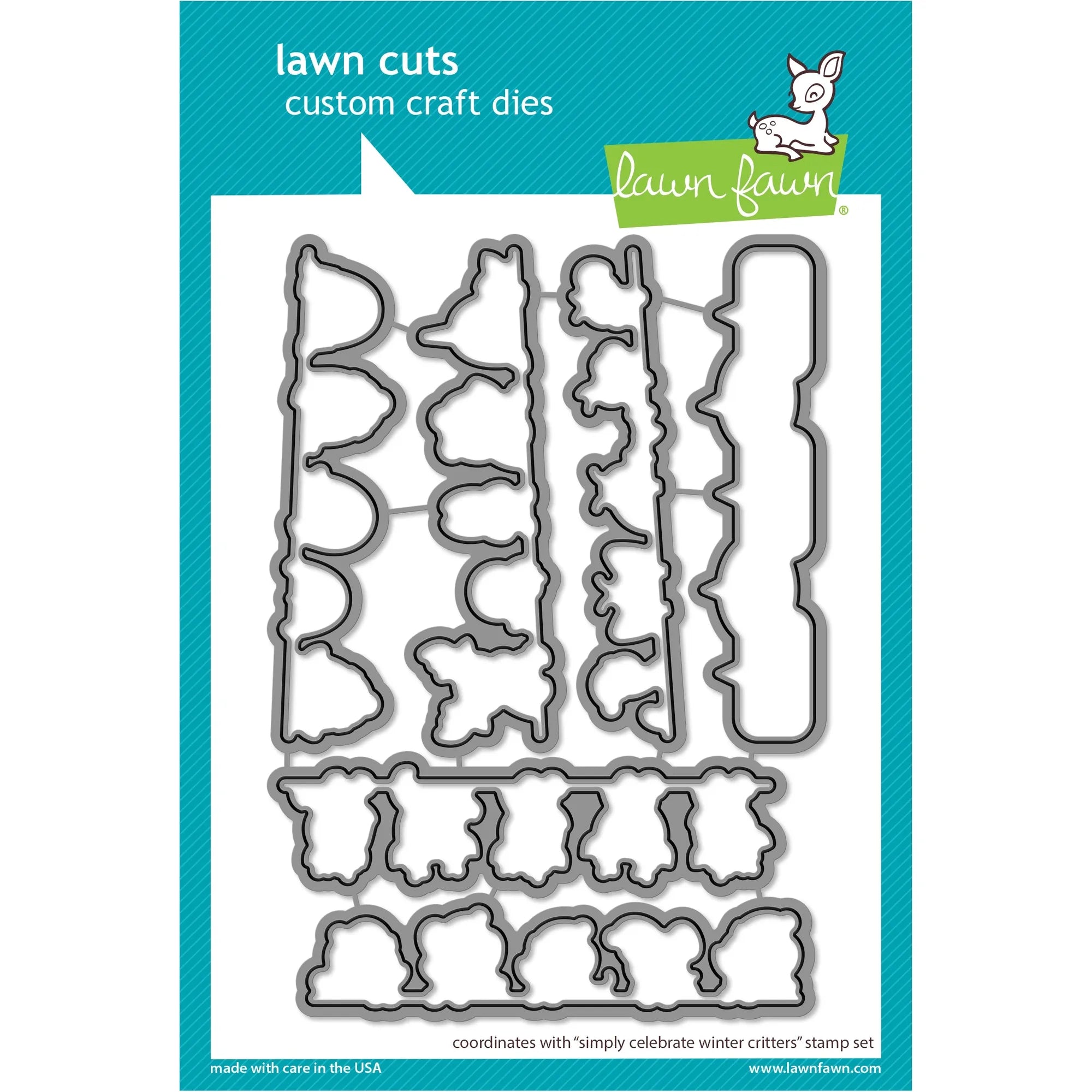Lawn Fawn Simply Celebrate Winter Critters Dies lf3232