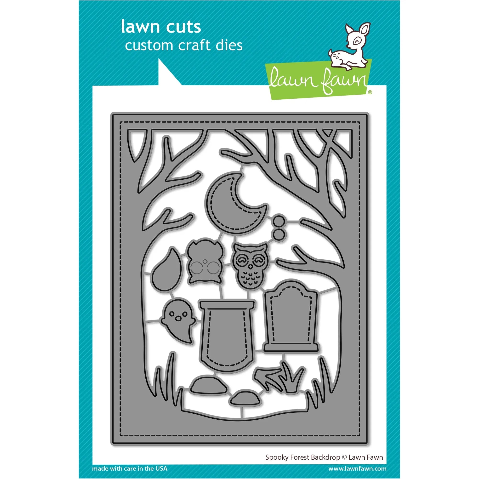 Lawn Fawn Spooky Forest Backdrop Die lf3261