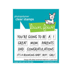 Lawn Fawn Kanga-rrific Baby Sentiment Add-On Clear Stamps lf3348