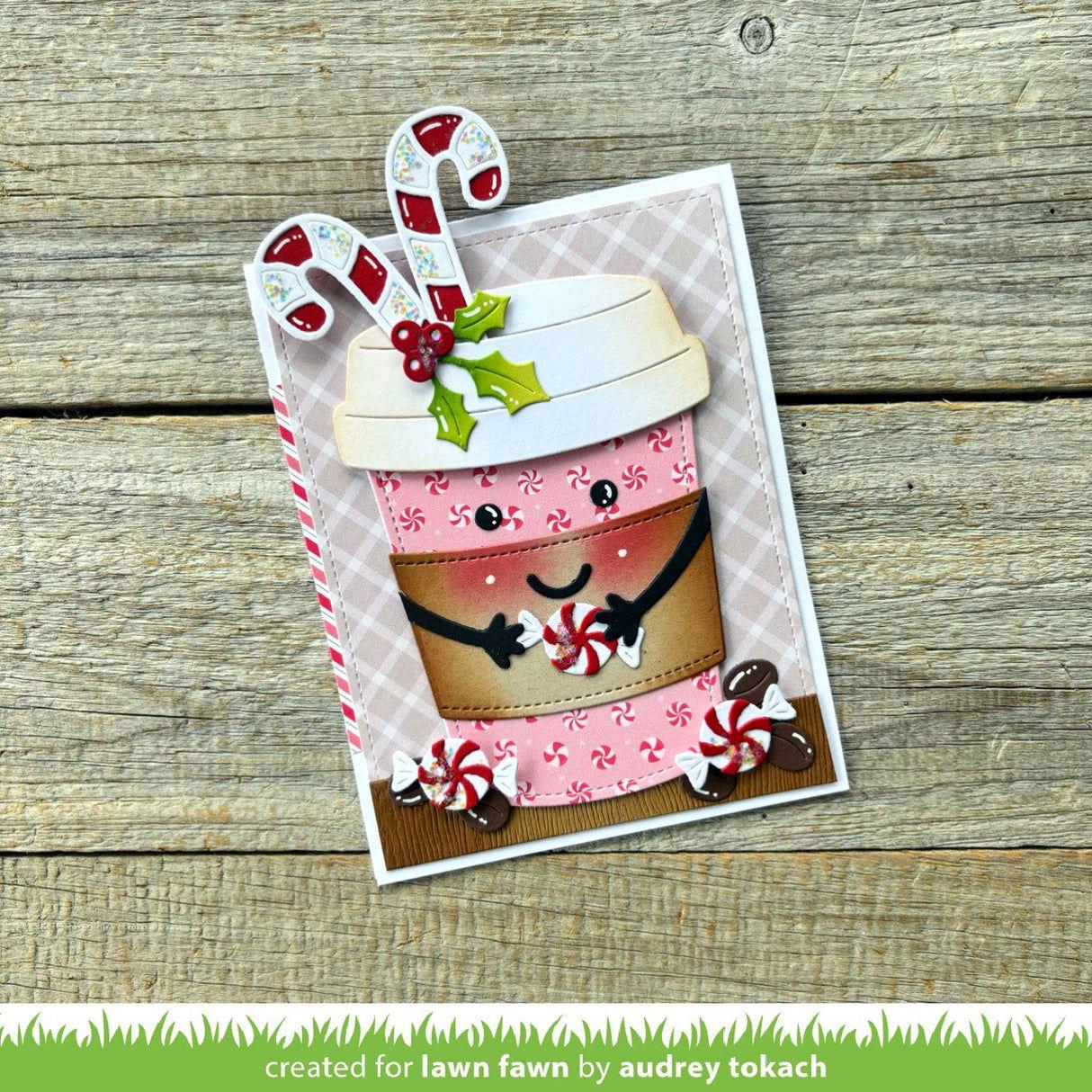 Lawn Fawn Cute Candy Canes Dies lf3511 Candy Cane Coffee
