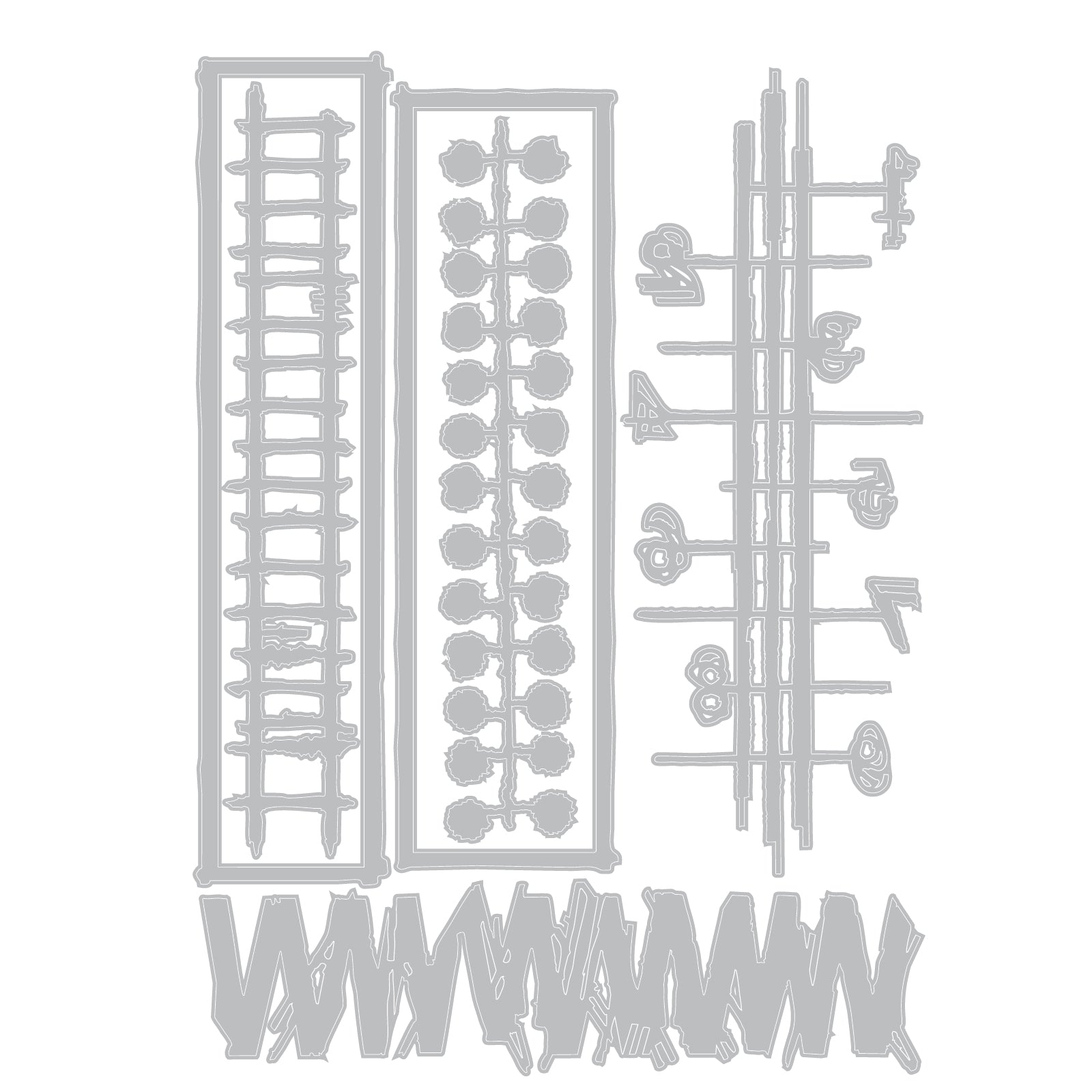 Sizzix Stretchers Thinlits Die Set 667022