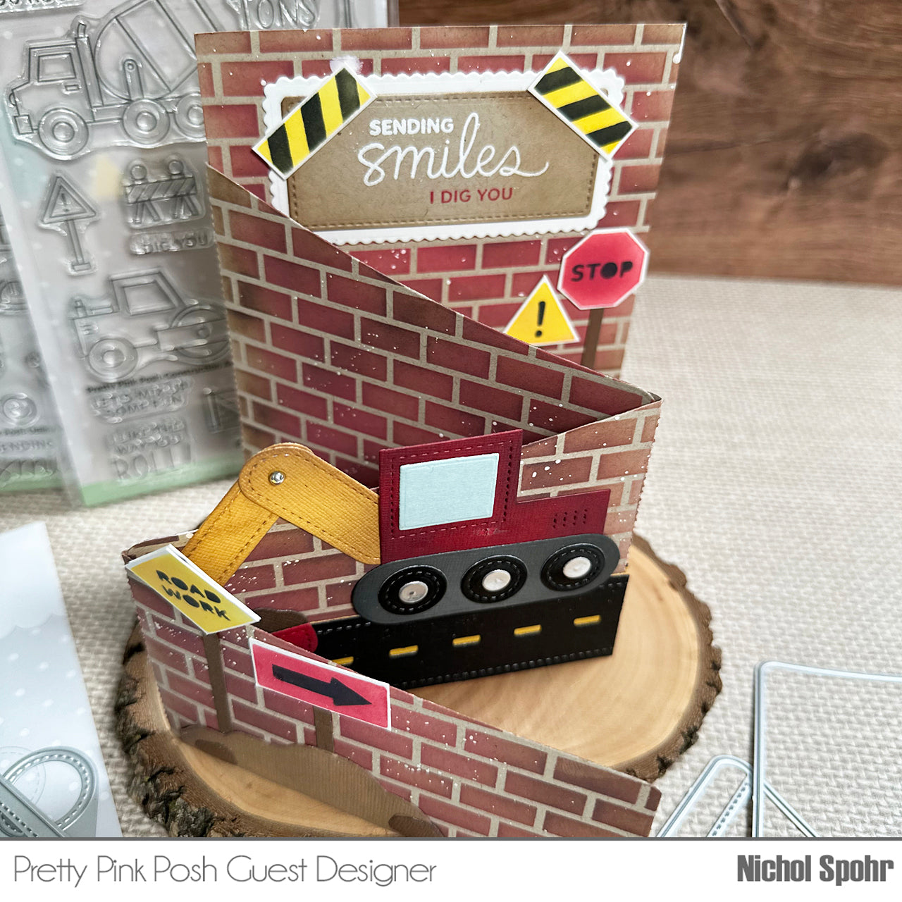 Pretty Pink Posh Big Excavator Dies construction | color-code:ALt01
