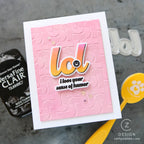 CZ Design LOL Wafer Dies czd268c Happy Camper LOL Card | color-code:ALT01
